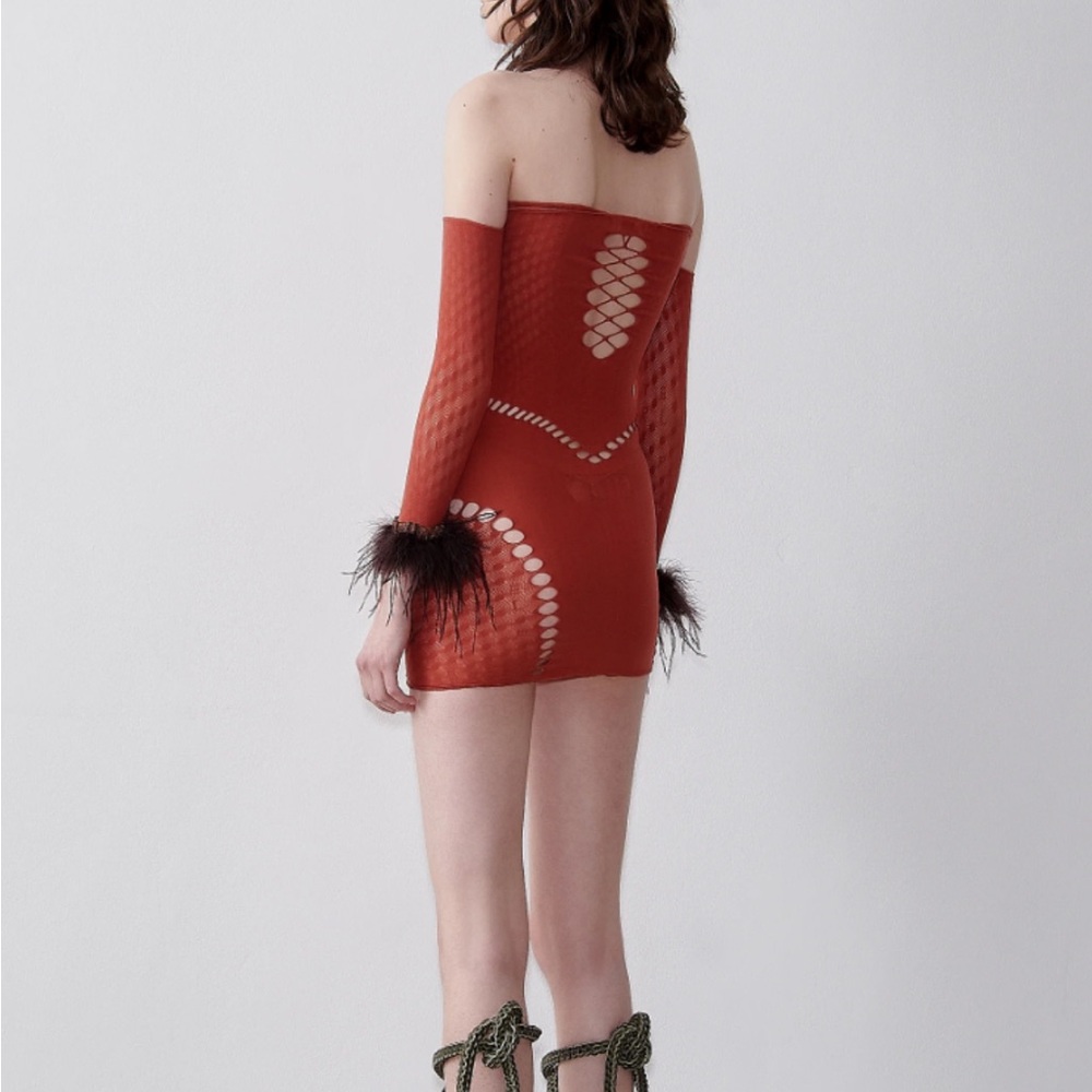 POSTER GIRL Red Strapless Bodycon Dress - Picture 2 of 2